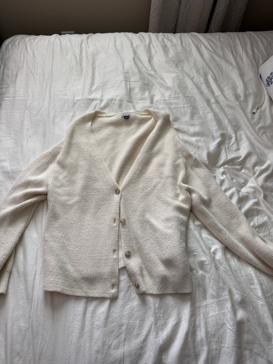 American Rag Sweaters - American Rag Cream Button Front V-Neck Cardigan